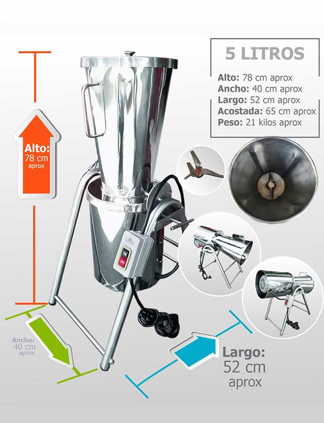 malla bolso Telemacos Licuadora Industrial 5 Litros – Licuadoras Industriales